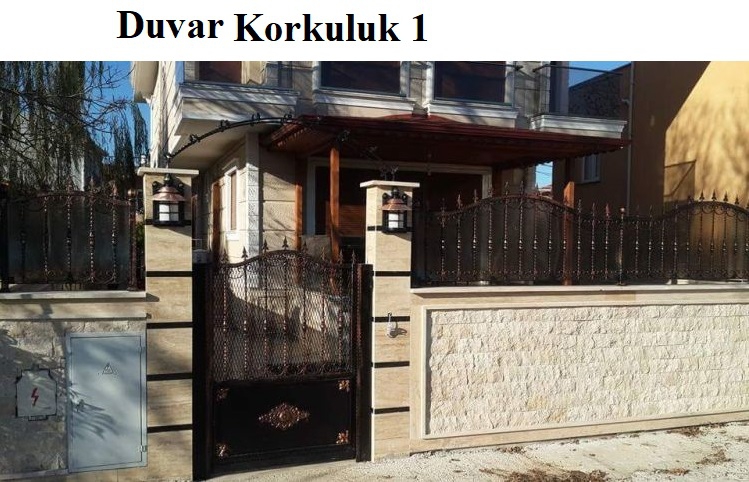 Ferforje Bahçe Duvar Korkulukları